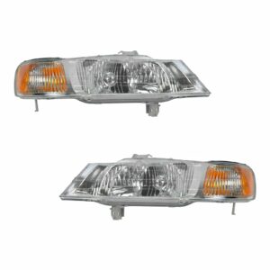 Headlights Headlamps Left & Right Pair Set for 99-04 Honda Odyssey