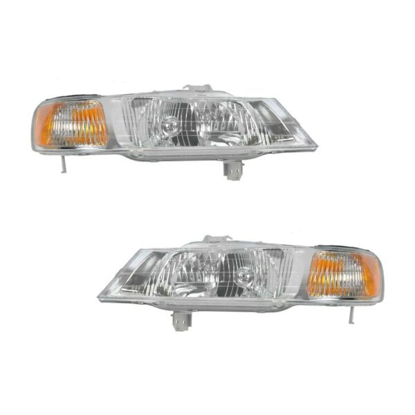 Headlights Headlamps Left & Right Pair Set for 99-04 Honda Odyssey