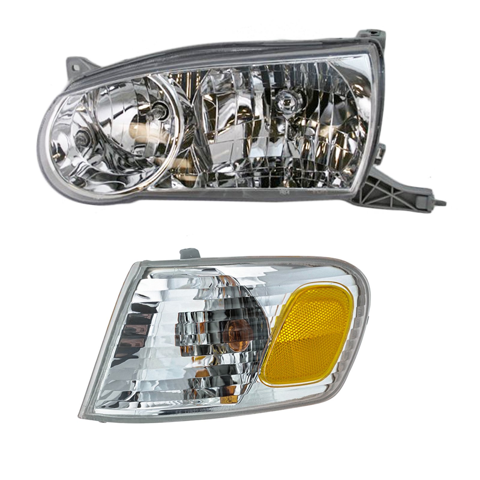 Headlight & Parking Corner Light Driver Side Left LH for 01-02 Toyota Corolla
