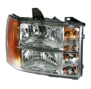 Headlight Headlamp Passenger Right Hand RH Side for 07-13 Sierra Pickup Truck