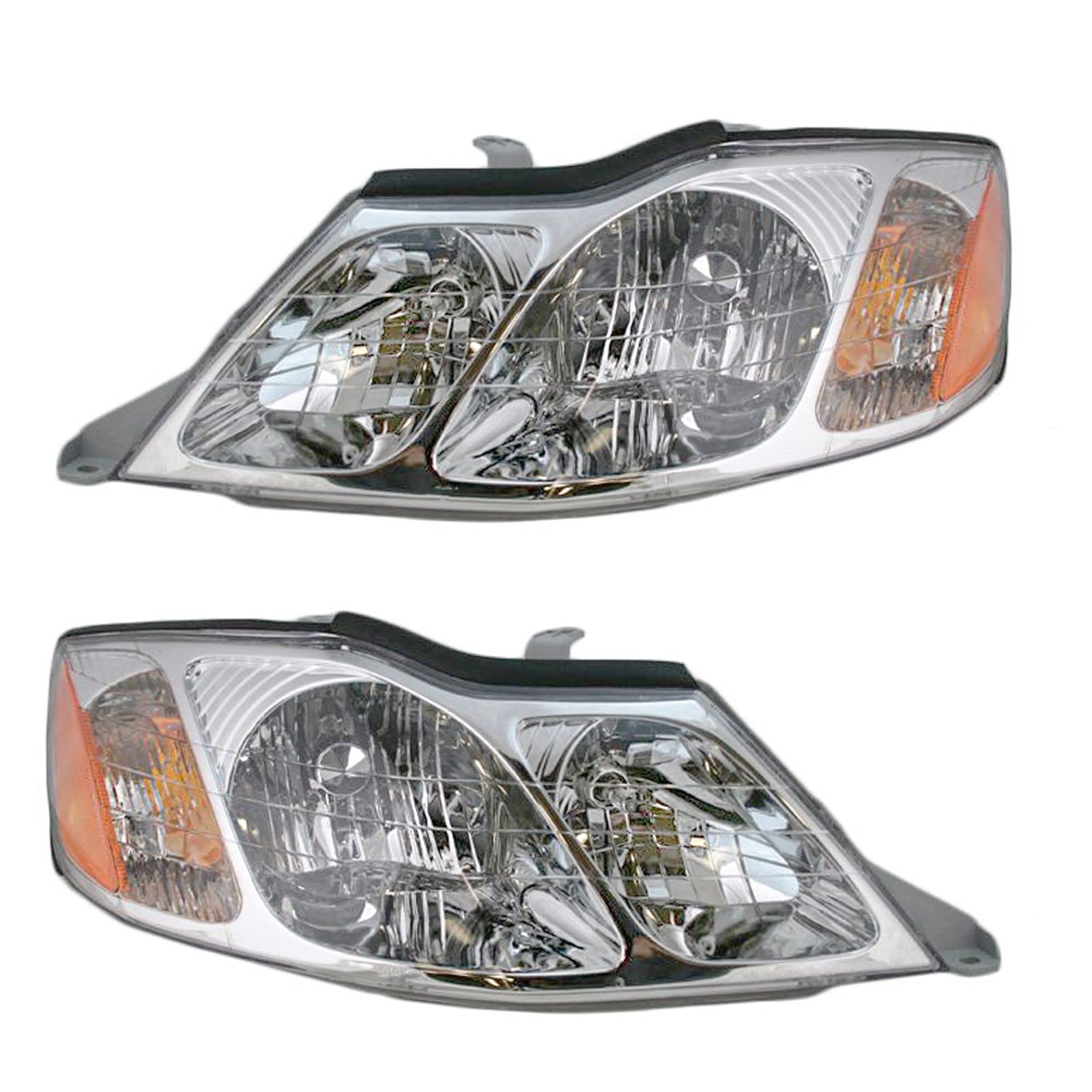 Headlights Headlamps Left & Right Pair Set for 00-04 Toyota Avalon