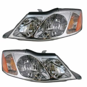 Headlights Headlamps Left & Right Pair Set for 00-04 Toyota Avalon