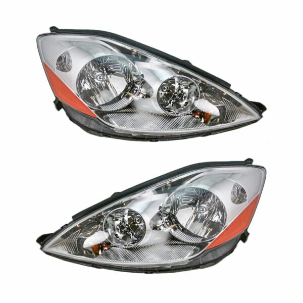 Front Headlamps Headlights Lights Left & Right Pair Set for 06-10 Sienna Van