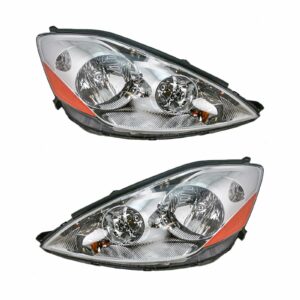 Front Headlamps Headlights Lights Left & Right Pair Set for 06-10 Sienna Van