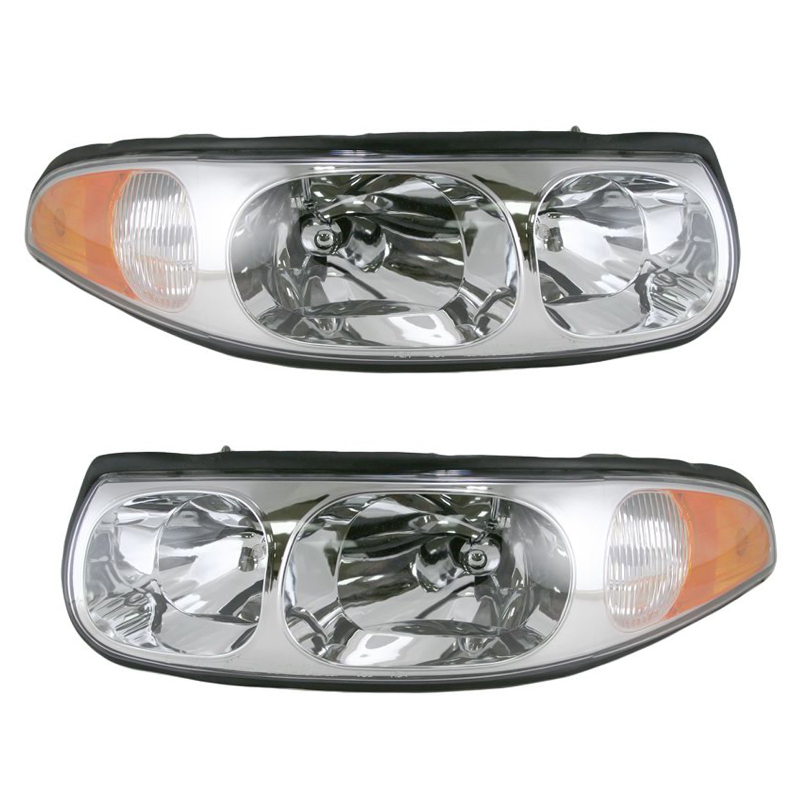 Headlamps Headlights Left LH & Right RH Pair Set for 00-05 Buick LeSabre
