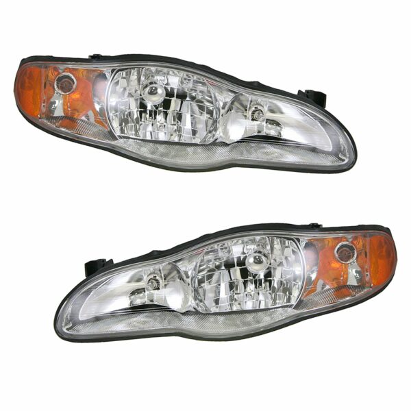 Headlights Headlamps Left & Right Pair Set for 00-05 Chevy Monte Carlo