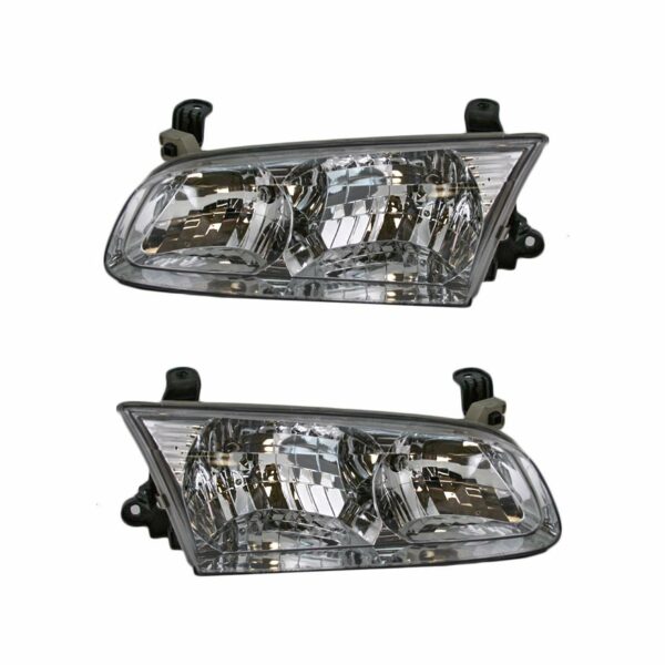 Headlights Headlamps Left & Right Pair Set for 00-01 Toyota Camry