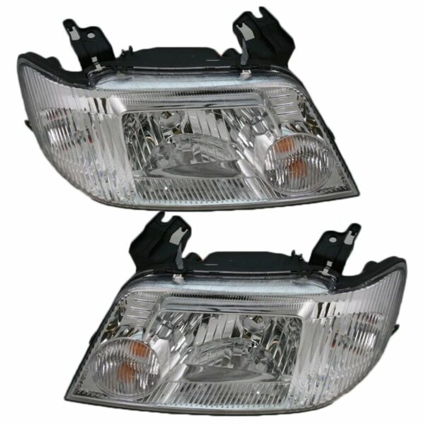 Front Headlights Headlamps Lights Lamps LH & RH Pair Set for 05-07 Mariner