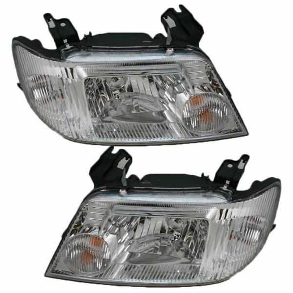 Front Headlights Headlamps Lights Lamps LH & RH Pair Set for 05-07 Mariner