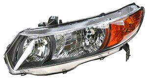 Headlight Headlamp Driver Side Left LH for 06-08 Honda Civic 2 Door Coupe