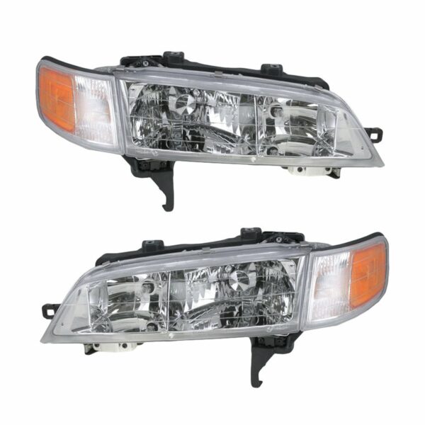 Headlights Headlamps Left & Right Pair Set for 94-97 Honda Accord