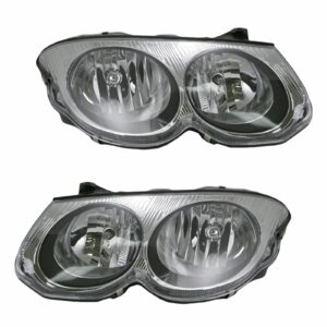 Headlights Headlamps Left & Right Pair Set for 99-04 Chrysler 300M