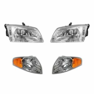 Headlight Corner Light Lamp LH RH Left Right Kit Set of 4 for 00-02 Mazda 626