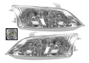 Headlights Headlamps Pair Set Left LH & Right RH for 97-01 Lexus ES300