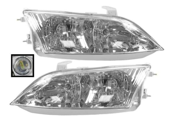 Headlights Headlamps Pair Set Left LH & Right RH for 97-01 Lexus ES300