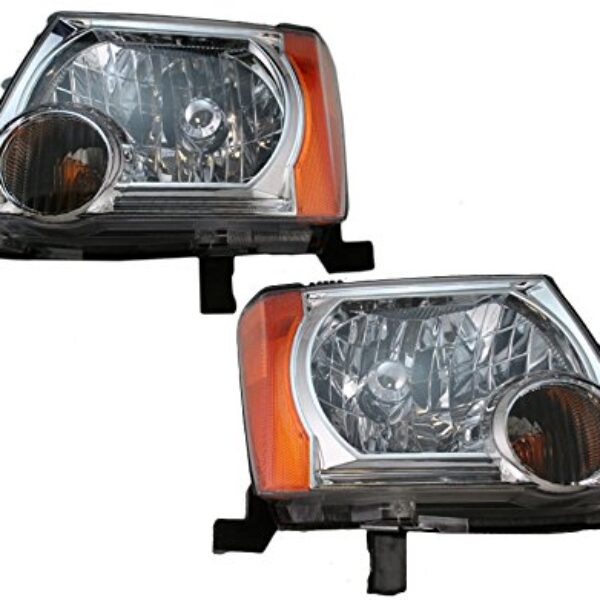Front Composite Headlights Headlamps Lights Lamps Pair Set for 05-13 Xterra