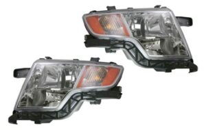 Front Headlights Headlamps Lights Lamps Left/Right Pair Set for 07-10 Ford Edge