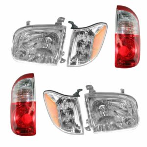 Headlight Tail Light Parking Marker Turn Signal Lamp Compatible with 04-06 Tundra Truck