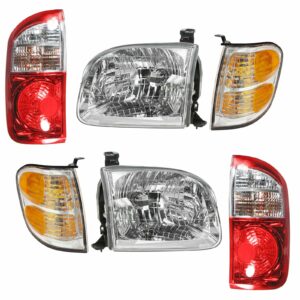 Headlight Tail Light Parking Marker Turn Signal Lamp Compatible with 04 Tundra Truck