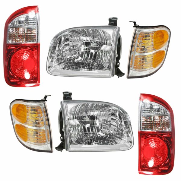 Headlight Tail Light Parking Marker Turn Signal Lamp Compatible with 04 Tundra Truck