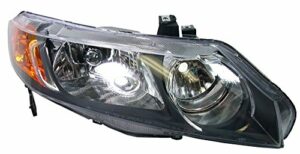 Headlight Headlamp Passenger Side Right RH for 06-08 Honda Civic 4 Door Sedan