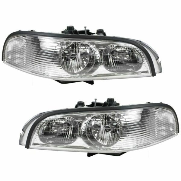 Headlights Headlamps Left & Right Pair Set for 97-05 Buick Park Avenue