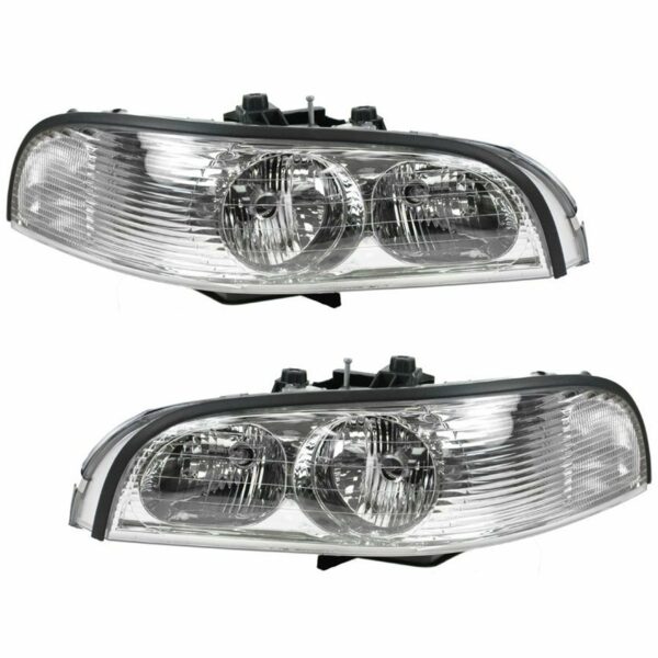 Headlights Headlamps Left & Right Pair Set for 97-05 Buick Park Avenue
