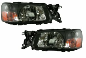 Headlights Headlamps Left & Right Pair Set for 2005 Subaru Forester
