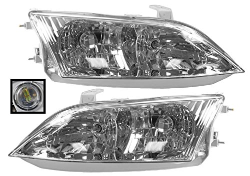 Headlights Headlamps Pair Set Left LH & Right RH for 97-01 Lexus ES300