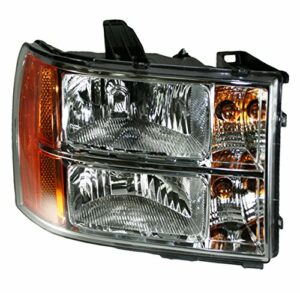 Headlight Headlamp Passenger Right Hand RH Side for 07-13 Sierra Pickup Truck