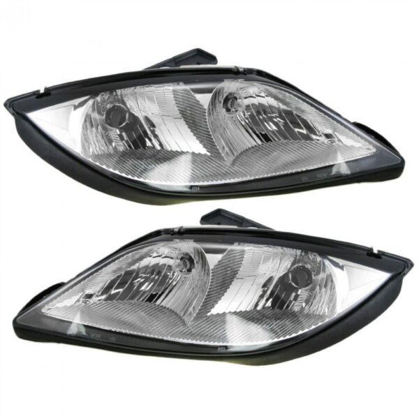 Headlights Headlamps Left & Right Pair Set for 03-05 Pontiac Sunfire