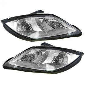 Headlights Headlamps Left & Right Pair Set for 03-05 Pontiac Sunfire