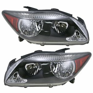 Headlights Headlamps Left & Right Pair Set for 05-07 Scion tC