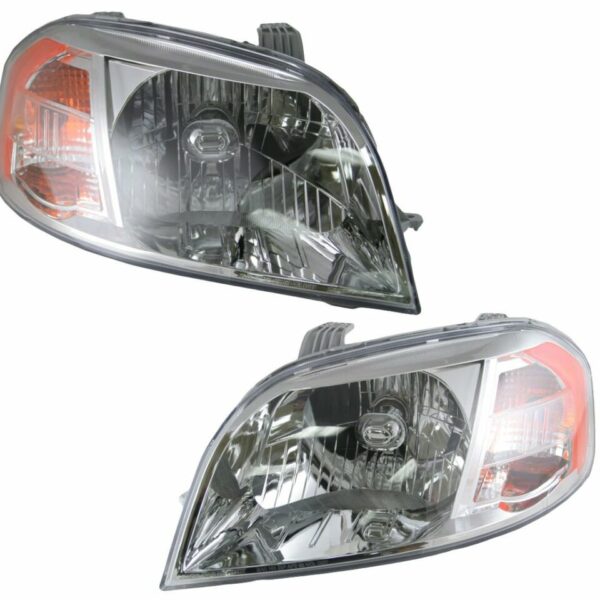 Headlights Headlamps Left & Right Pair Set Compatible With Chevy Aveo