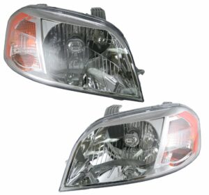 Headlights Headlamps Left & Right Pair Set Compatible With Chevy Aveo