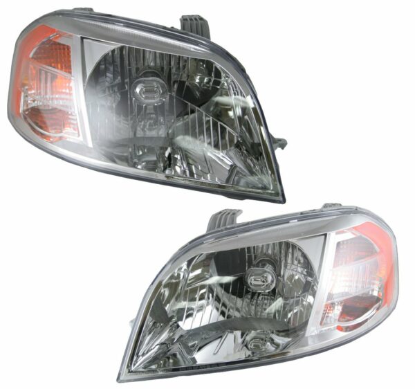Headlights Headlamps Left & Right Pair Set Compatible With Chevy Aveo