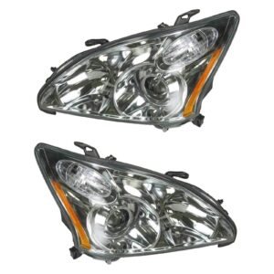 HID Xenon Headlights Headlamps Left & Right Pair Set for 04-06 Lexus RX330