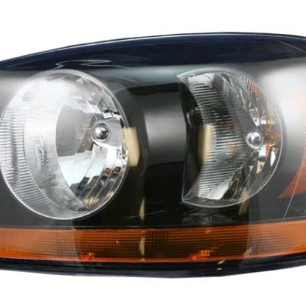 Headlight Headlamp w/ Black Bezel Driver Side Left LH for 06-08 Dodge Ram Truck