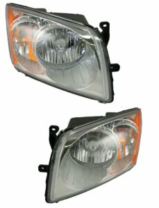 Front Headlights Headlamps Lights Lamps LH & RH Pair Set for 07-12 Dodge Caliber