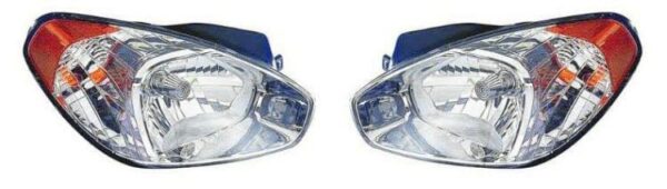 Headlights Headlamps Left & Right Pair Set fits 06 Hyundai Accent