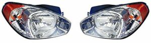 Headlights Headlamps Left & Right Pair Set fits 06 Hyundai Accent