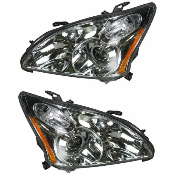 HID Xenon Headlights Headlamps Left & Right Pair Set for 04-06 Lexus RX330