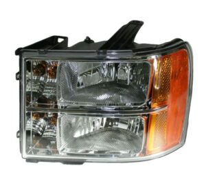 Headlight Assembly Compatible With 2007-2013 GMC Sierra 1500 2007-2014 Sierra 2500 HD Sierra 3500 HD Driver Side