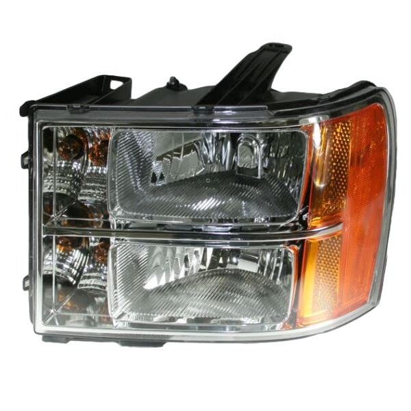 Headlight Assembly Compatible With 2007-2013 GMC Sierra 1500 2007-2014 Sierra 2500 HD Sierra 3500 HD Driver Side