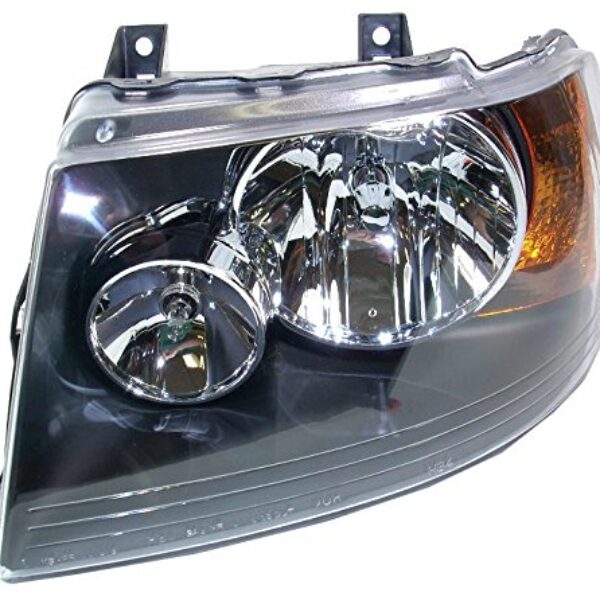 Headlight Headlamp w/ Black Bezel Left Driver Side for 03-06 Ford Expedition