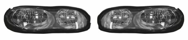 Headlights Headlamps Pair Set for 98-02 Chevy Camaro