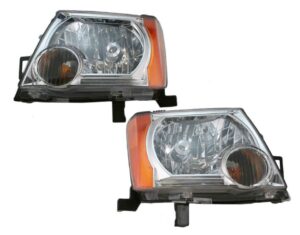 Front Composite Headlights Headlamps Lights Lamps Pair Set for 05-13 Xterra