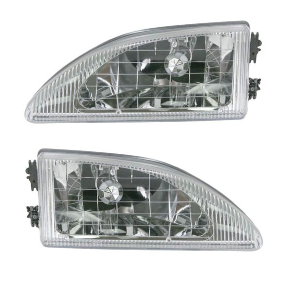 Headlight Assembly Compatible With 1994-1998 Ford Mustang Driver and Passenger Side