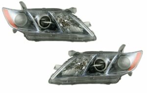 Front Headlamps Headlights Left LH & Right RH Pair Set for 07-09 Camry Hybrid