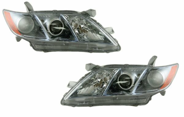 Front Headlamps Headlights Left LH & Right RH Pair Set for 07-09 Camry Hybrid